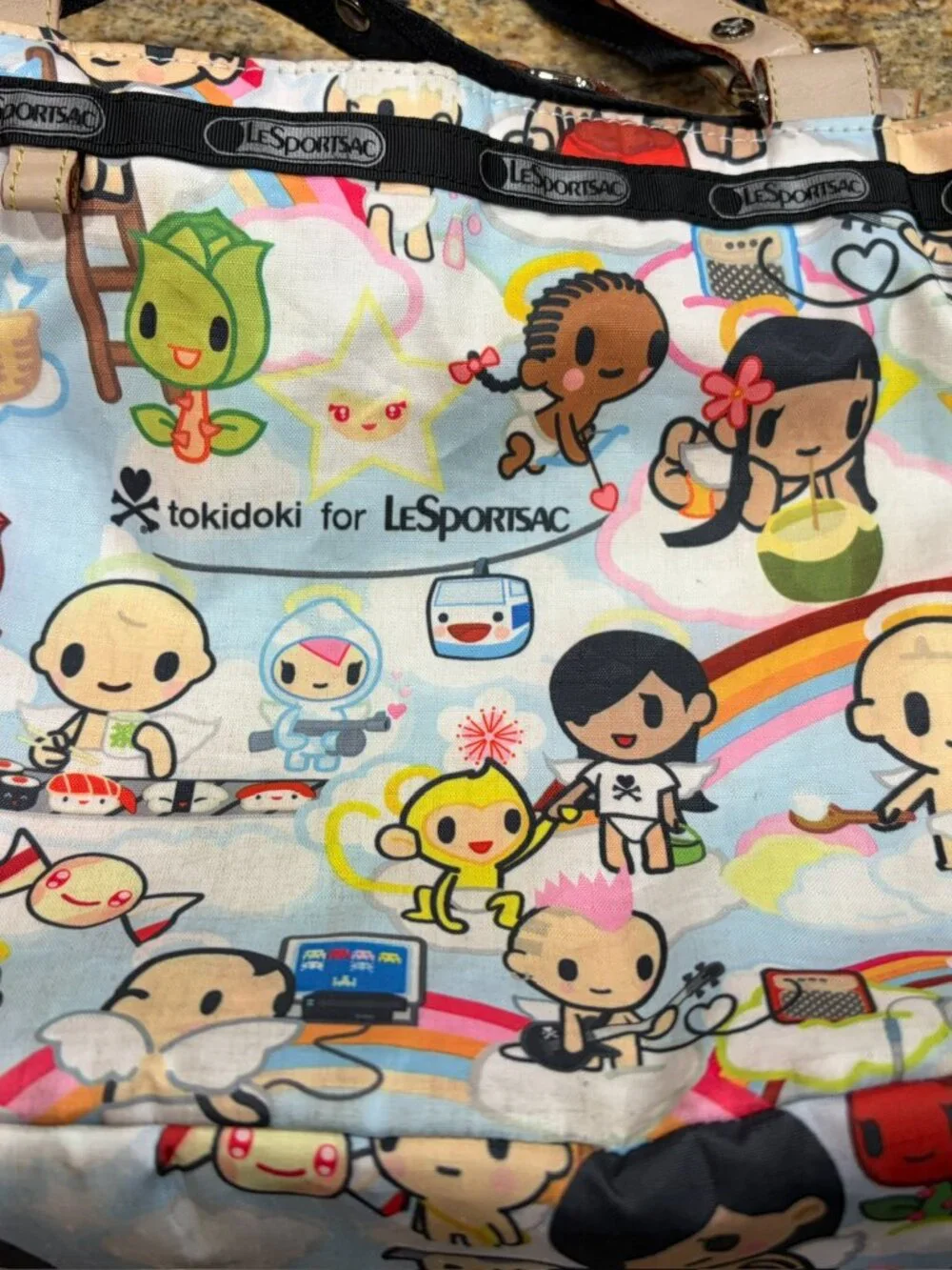 LeSportsac Tokidoki 2006 Paradiso Rare Purse Bag Sachel GUC OUT OF STOCK